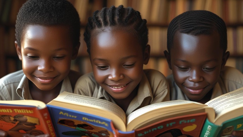 Students Reading a StoryBook